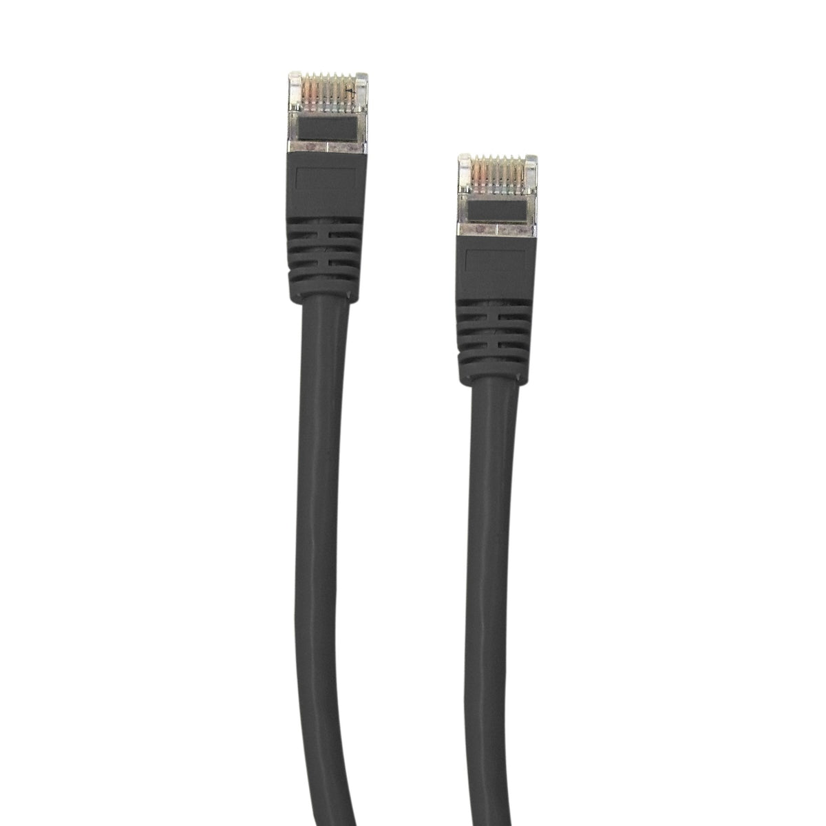 CableWholesale Shielded Cat5e Ethernet Cable 14ft Black