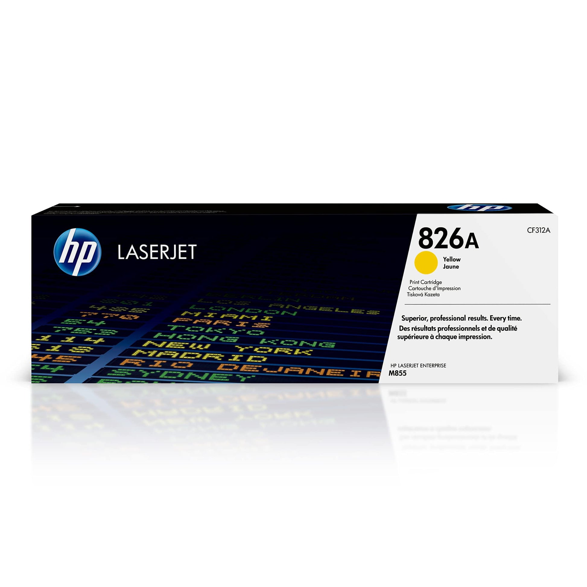 HP 826A Yellow Toner Cartridge | Works with HP Color LaserJet Enterprise M855 Series | CF312A