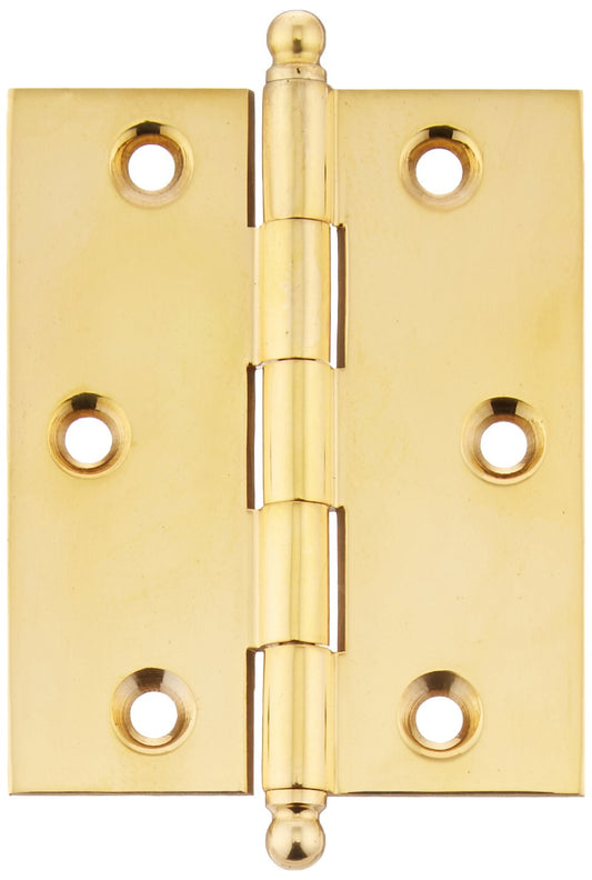 Baldwin 1025031BAL Square Cabinet Hinge Bright Brass
