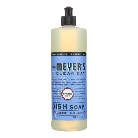 MRS. MEYER'S CLEAN DAY Liquid Dish Soap, Bluebell Scent, 16 Fl Oz Bottle