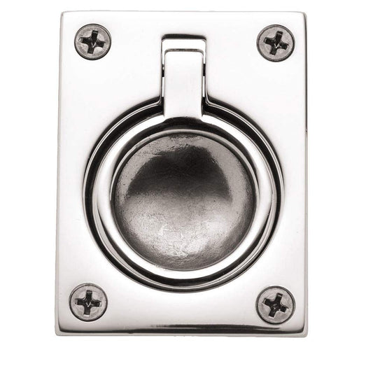 Baldwin Flush Ring Pull 0394055 Bright Nickel
