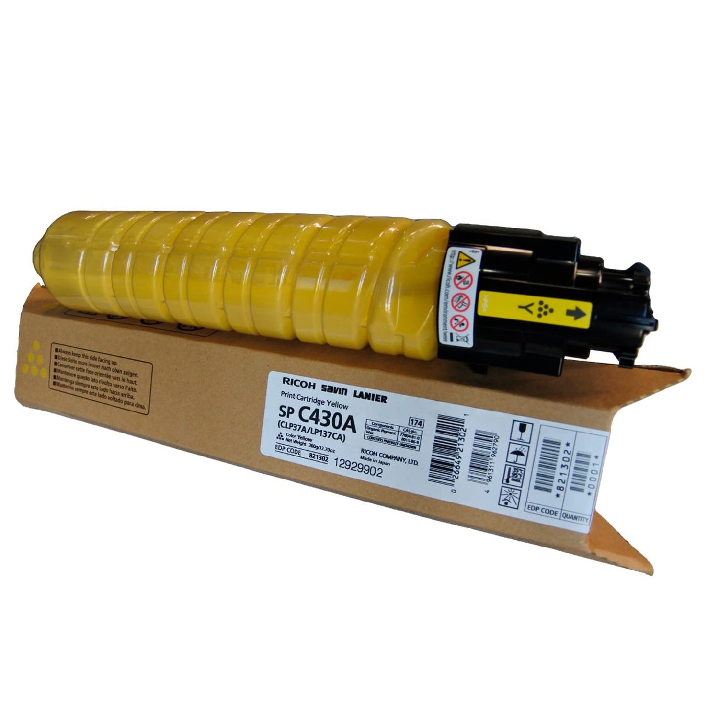 Ricoh Type SPC430A OEM Toner: Yellow 821071
