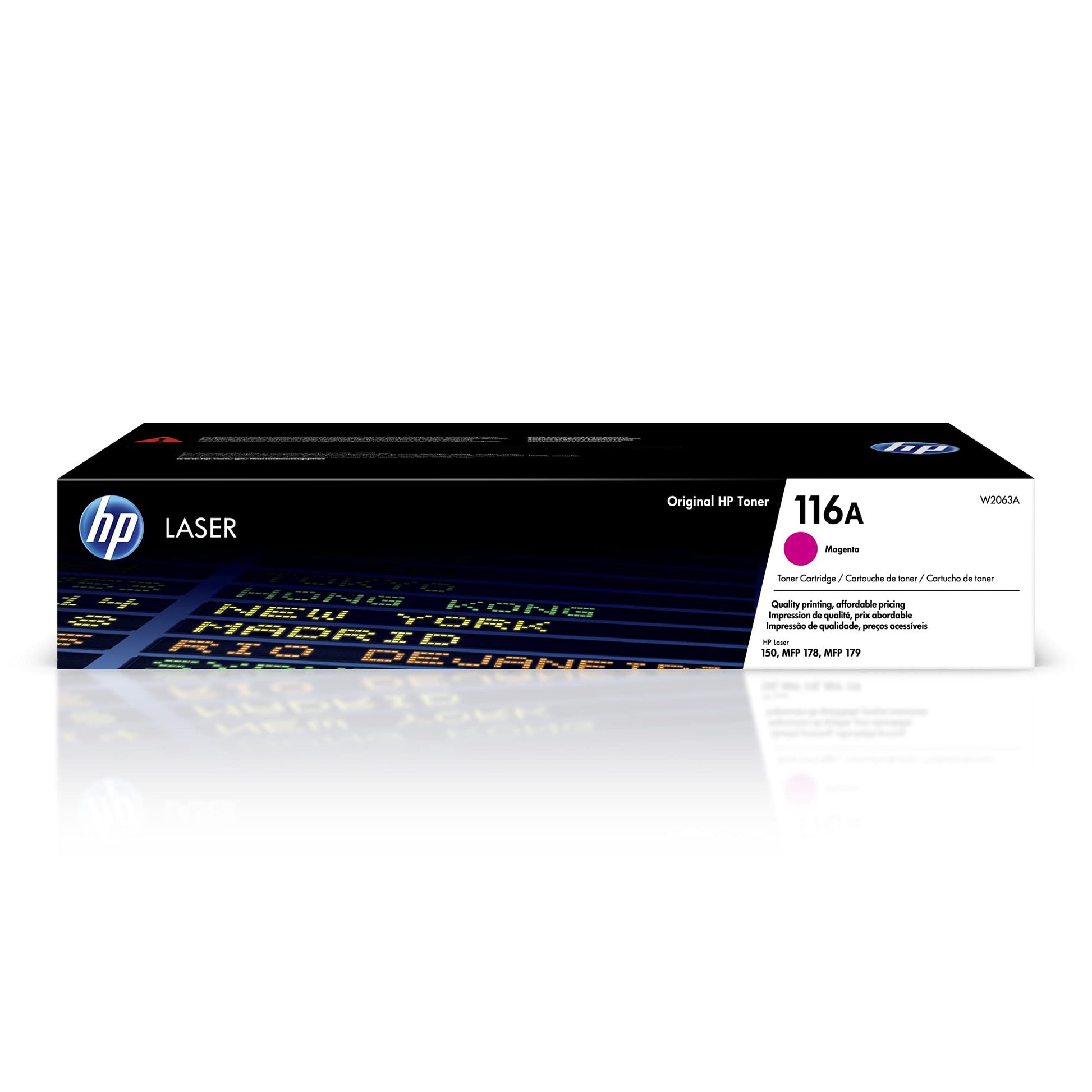 HP 116A Magenta Toner Cartridge | Works with HP Color Laser 150 Series, HP Color Laser MFP 178, 179 Series | W2063A