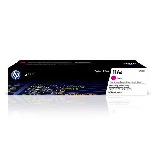 HP 116A Magenta Toner Cartridge | Works with HP Color Laser 150 Series, HP Color Laser MFP 178, 179 Series | W2063A