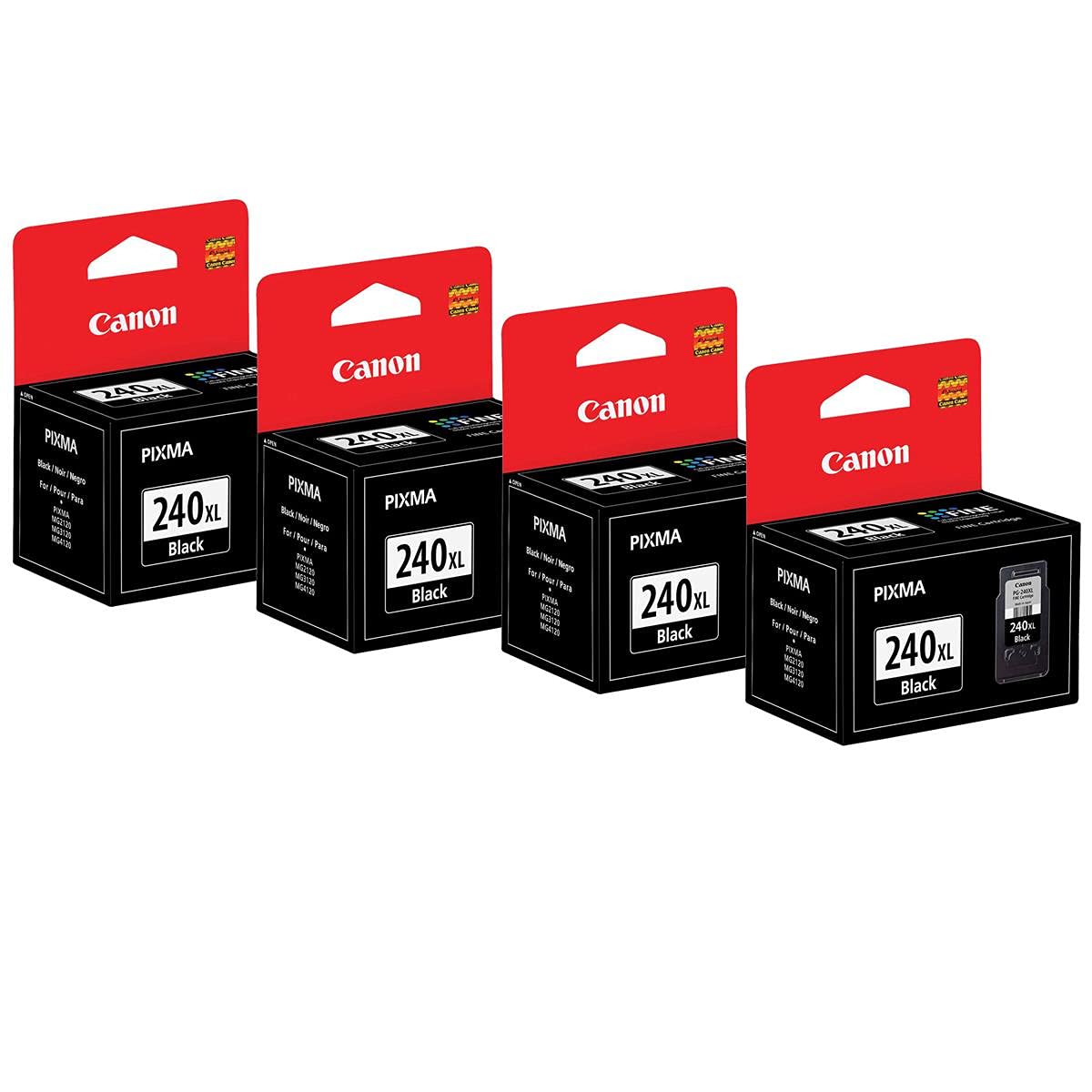Canon PG-240XL Black Ink Cartridge 4 Pack 11ml