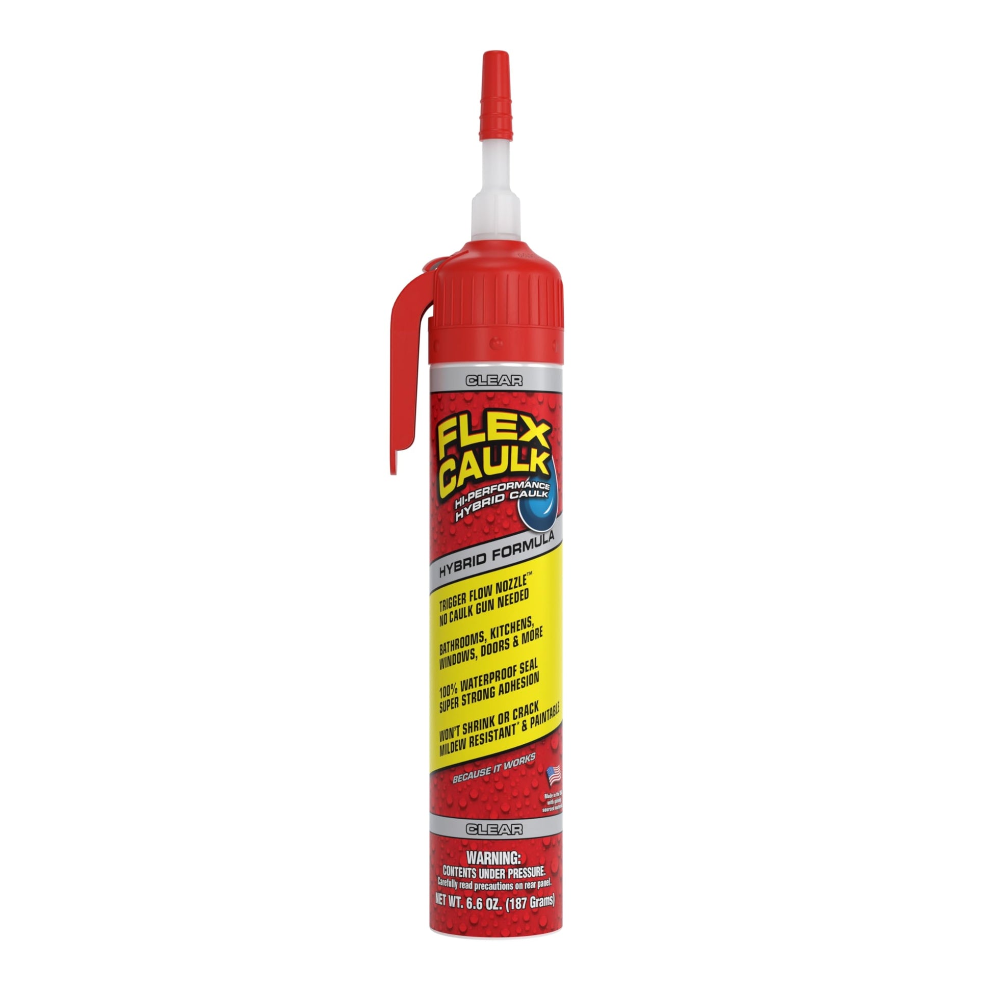 FLEX Advanced Hybrid Clear Caulk 6.6 oz