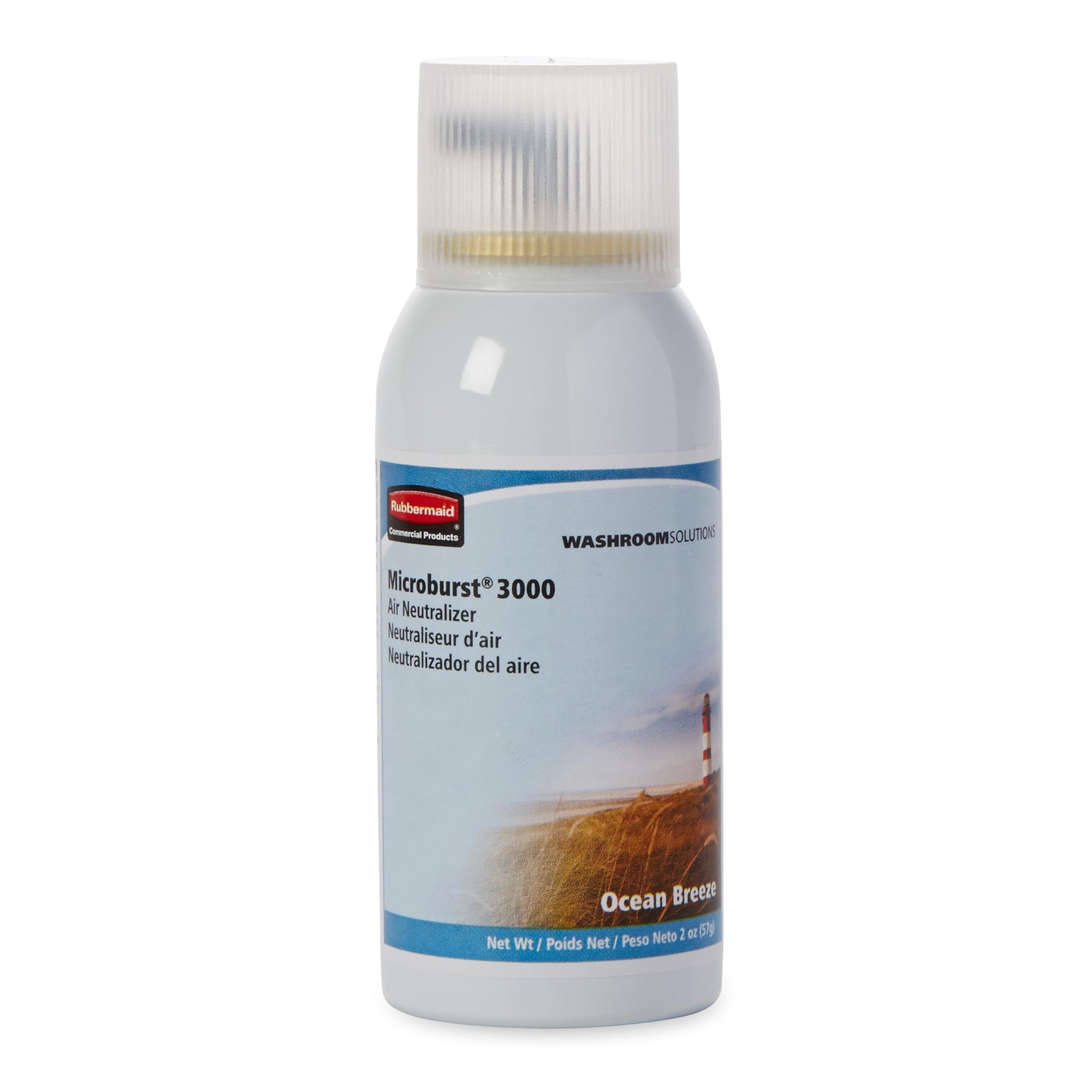 Rubbermaid Commercial Products Microburst 3000 Aerosol Air Freshener Refill Ocean Breeze Automatic Odor Control System for Restrooms in Restaurants/Hotels/Schools/Airports/Offices