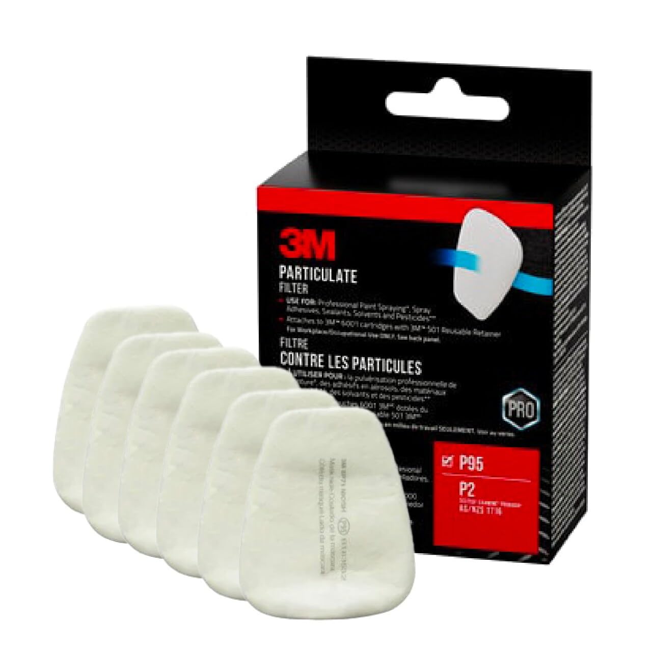 3M 5P71P6-C P95 Respirator Filters 6-Pack