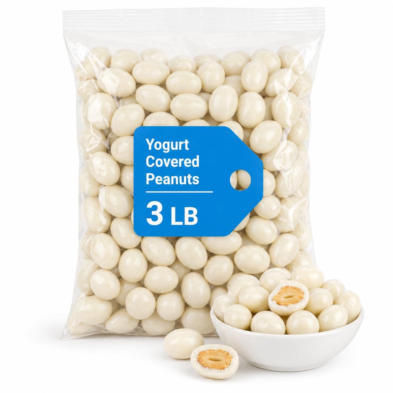 Bayside Candy Yogurt Covered Peanuts - Yogurt Peanut (3LB)