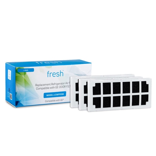 Mist Fresh Refrigerator Air Filter Replacement for GE Odor Filter Cafe Series, ODORFILTER, CFE29TSSS, 3-pack