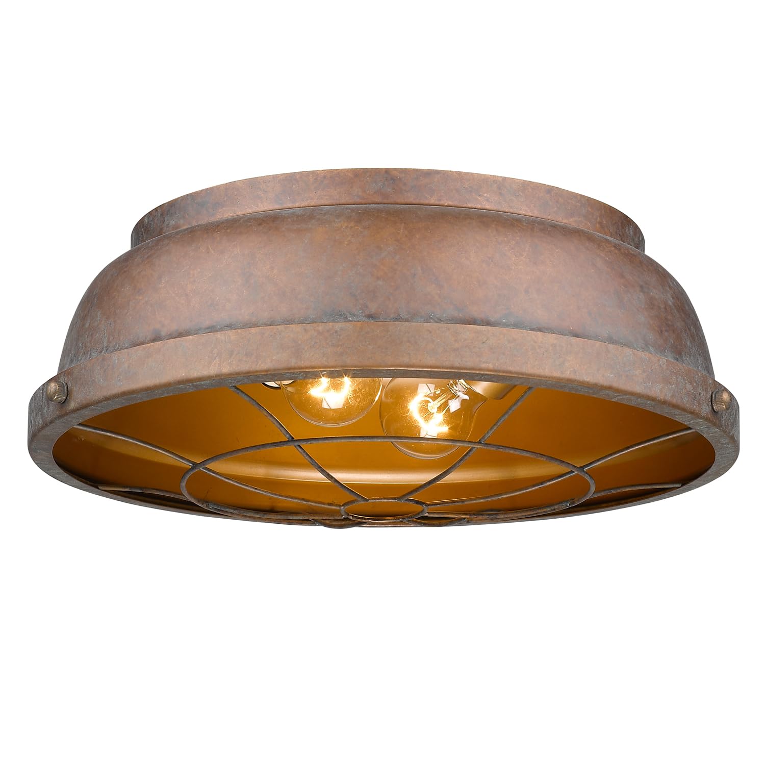 Golden Bartlett 2-Light Flush Ceiling Fixture