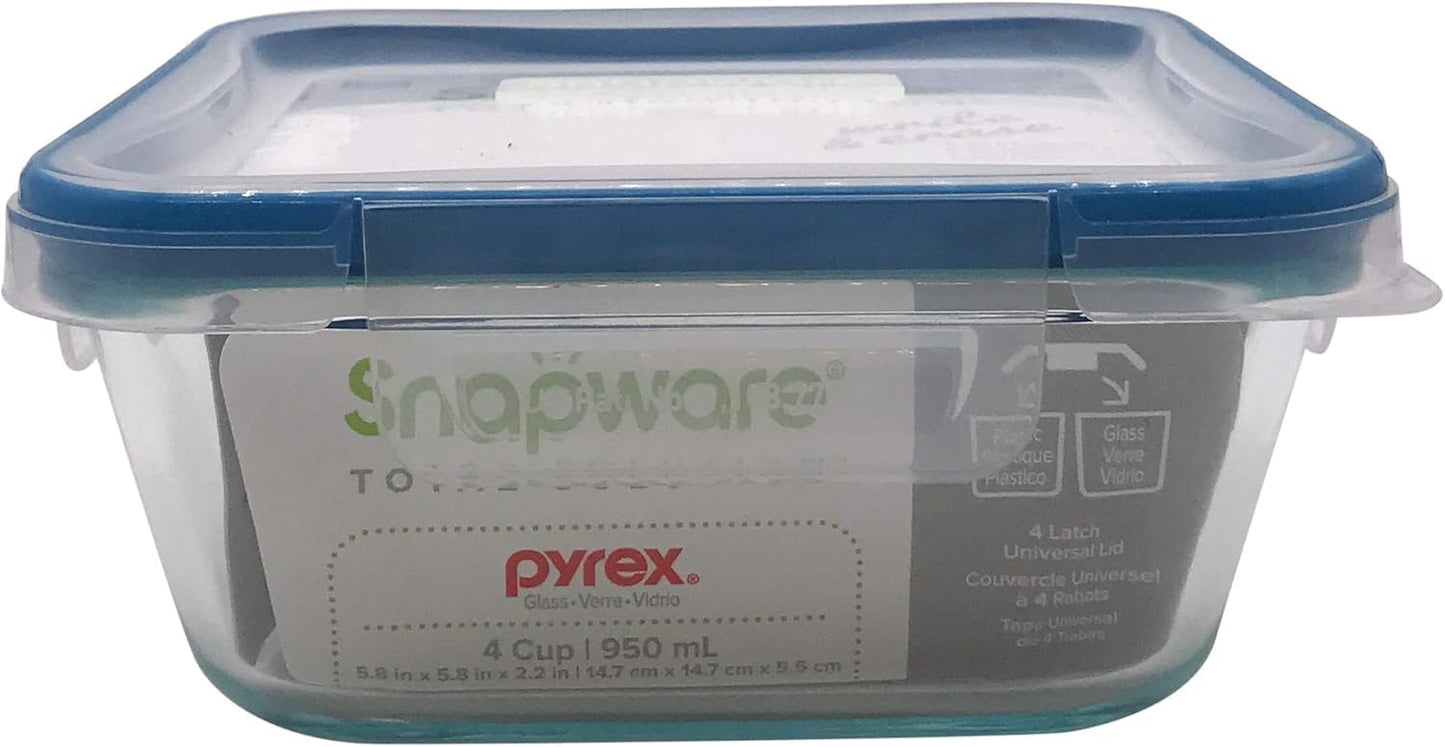 SNAPWARE SNPWR SQ W/LID CLEAR