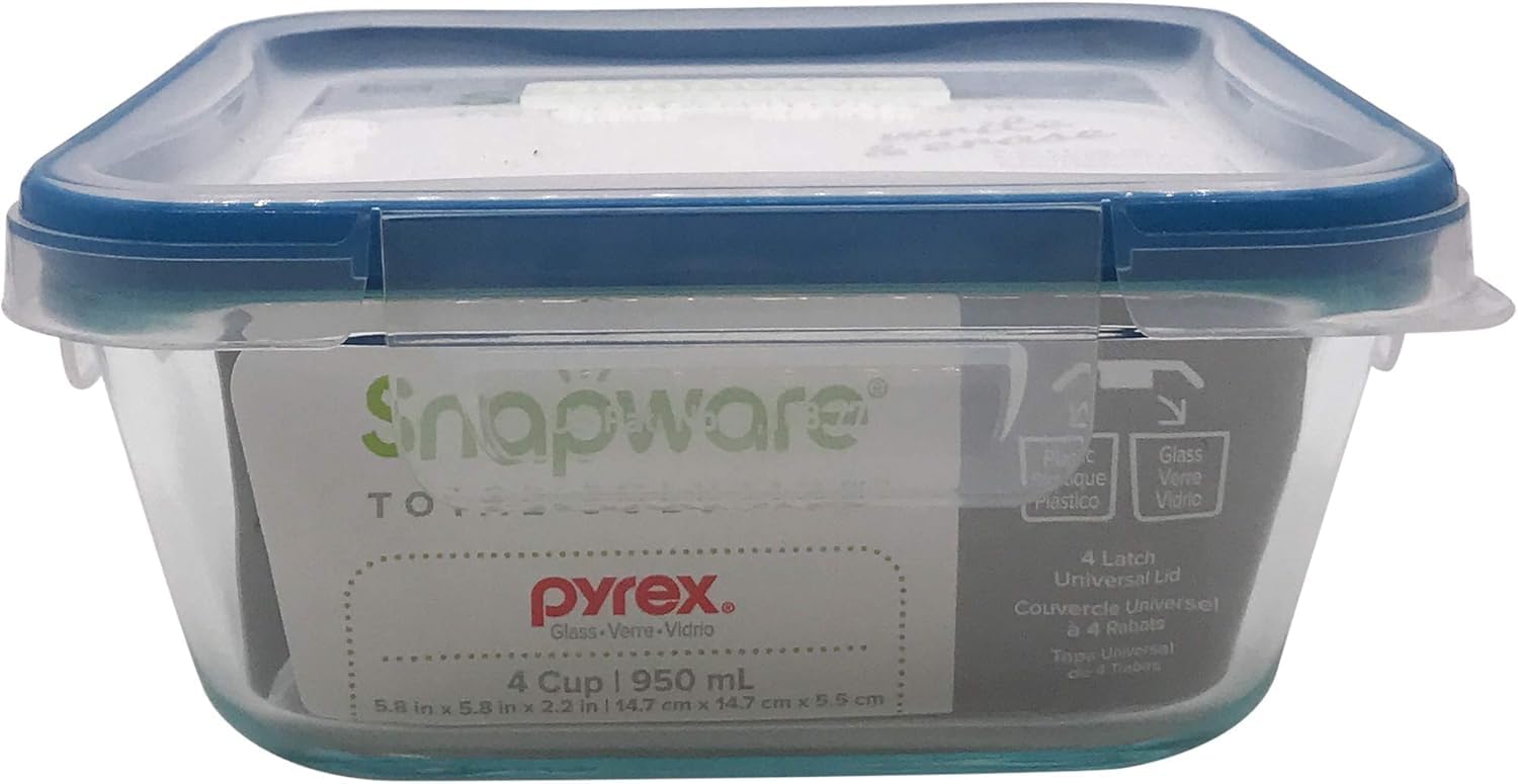 SNAPWARE SNPWR SQ W/LID CLEAR