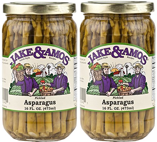 Jake & Amos Pickled Asparagus 2 x 16 oz Jars