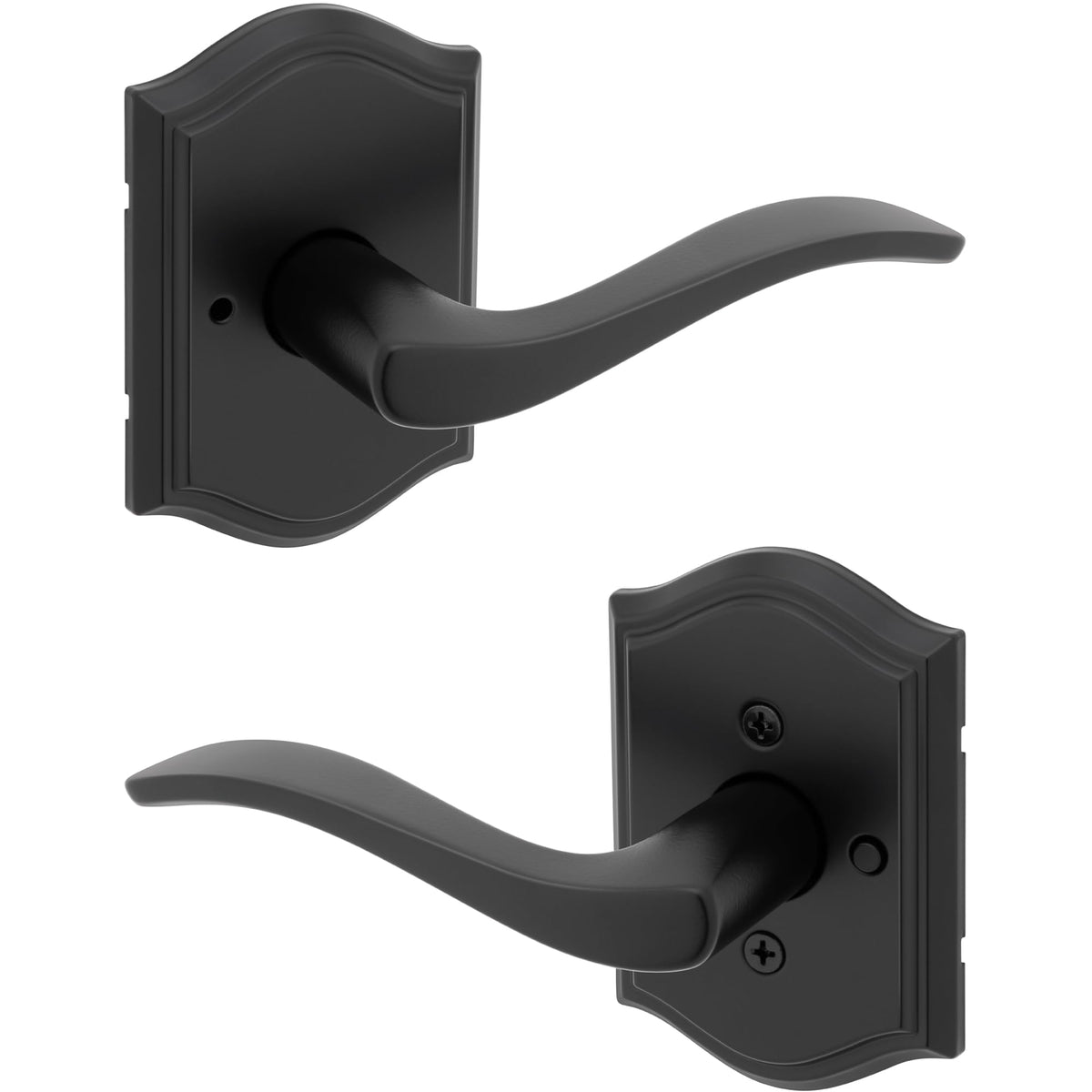 Kwikset Sedona Privacy Door Lever Matte Black