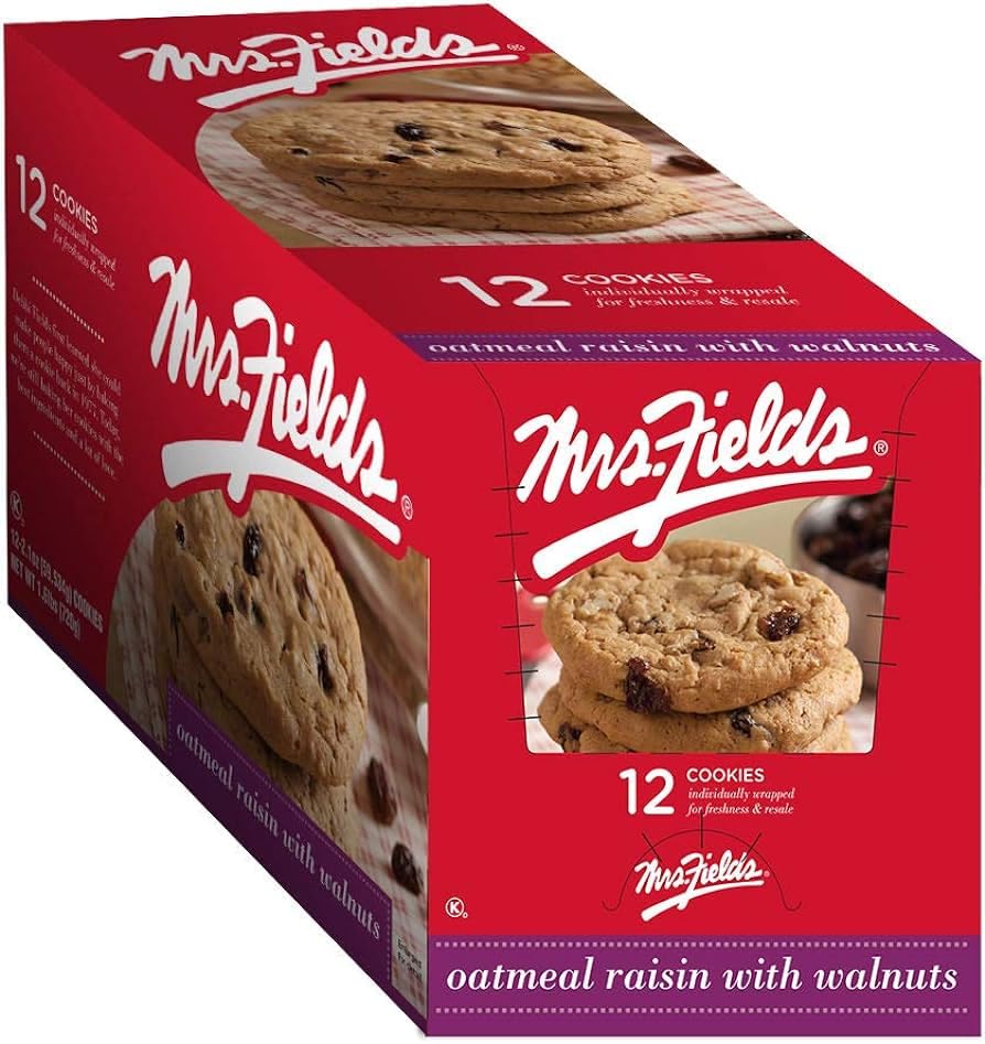 Mrs. Fields Oatmeal Raisin Walnut Cookies 2.1oz 12ct