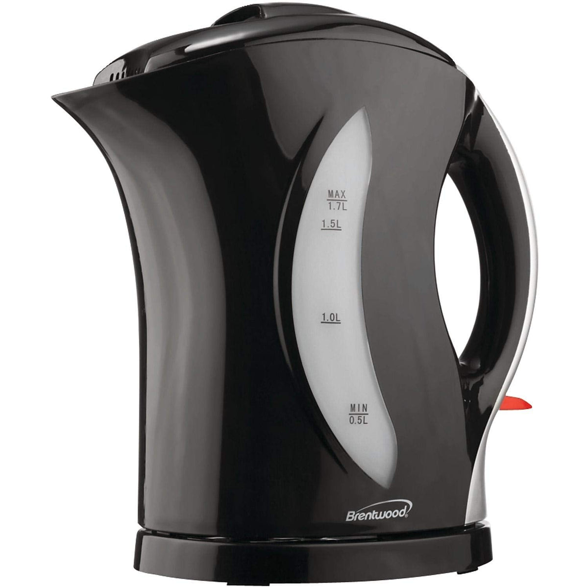 Brentwood 1.7L Cordless Plastic Tea Kettle KT-1618 Black