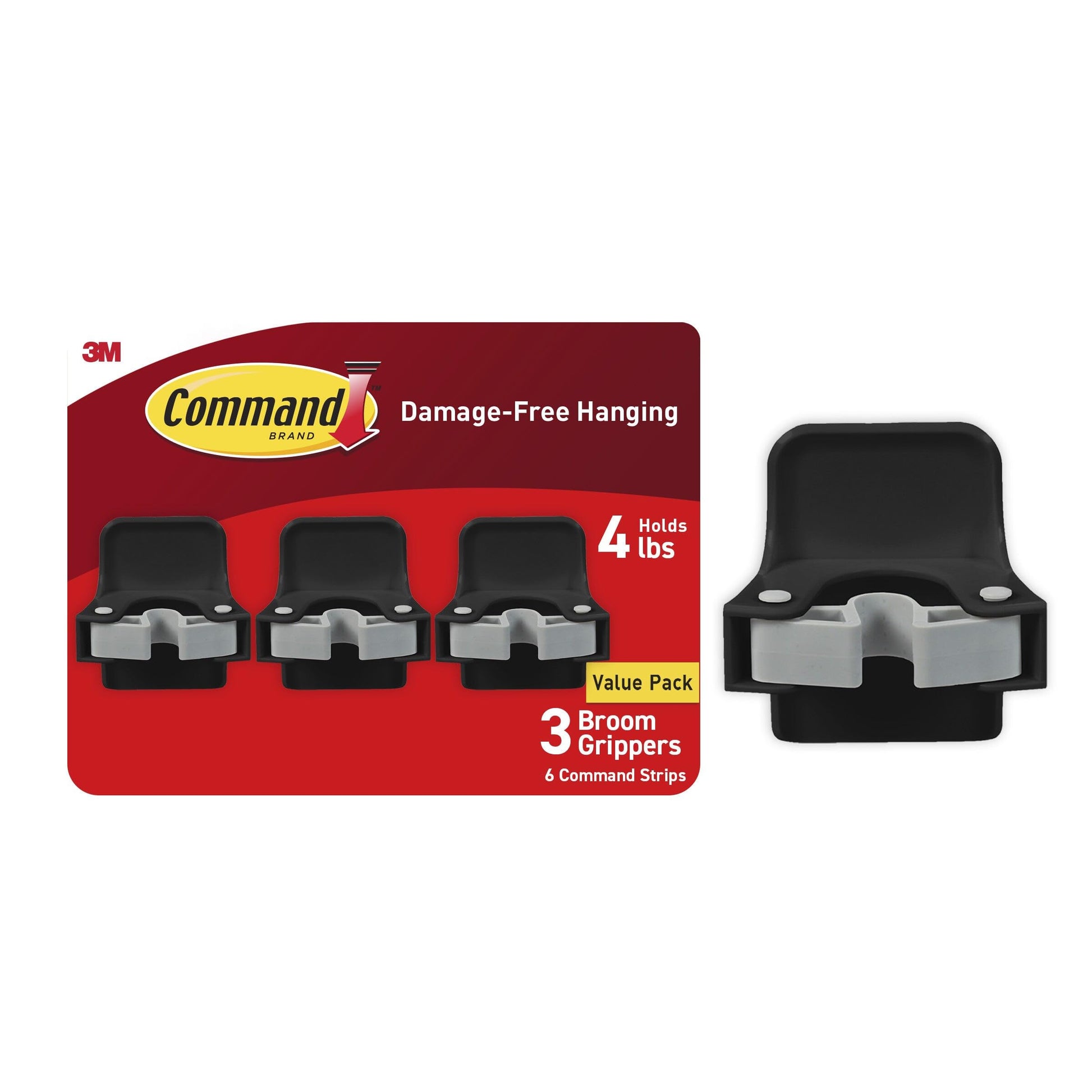 3M Command Broom Gripper 1700, 3 Pack