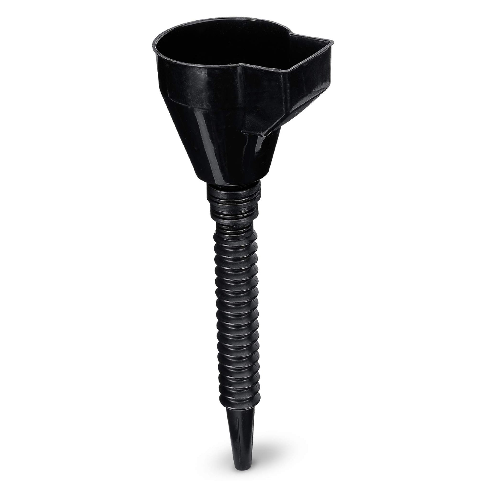 Lumax Black Two-Piece Oil Funnel 15"
