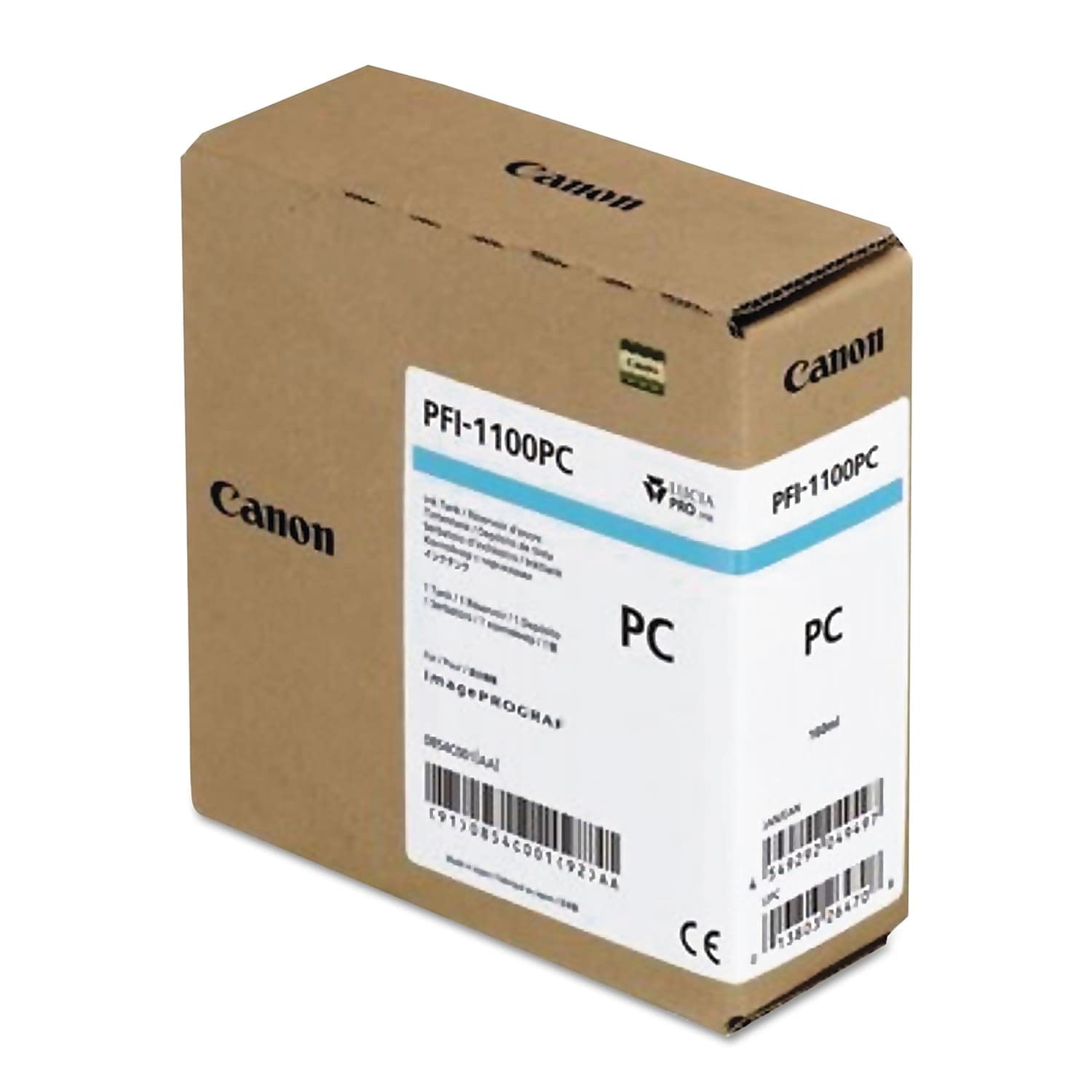 Canon PFI-1100 (0854C001AA) Standard Yield Ink (Photo Cyan) in Retail Packaging