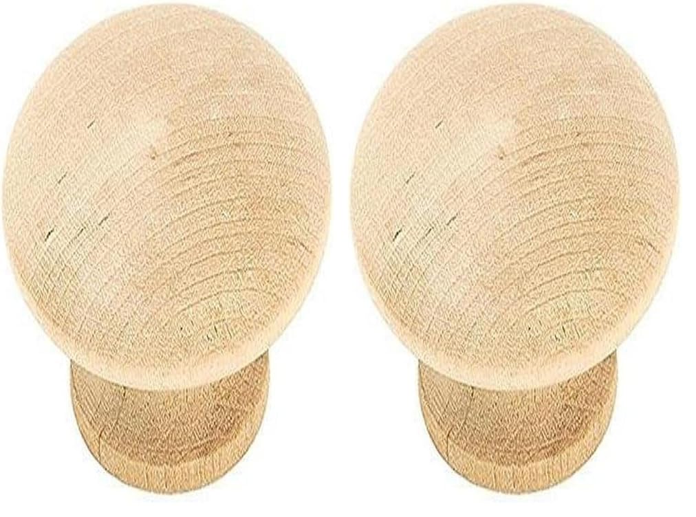 AMEROCK KNOB Wood 1.5" RD PK2
