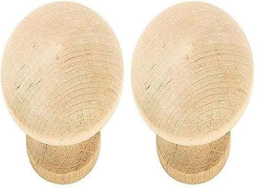 AMEROCK KNOB Wood 1.5" RD PK2