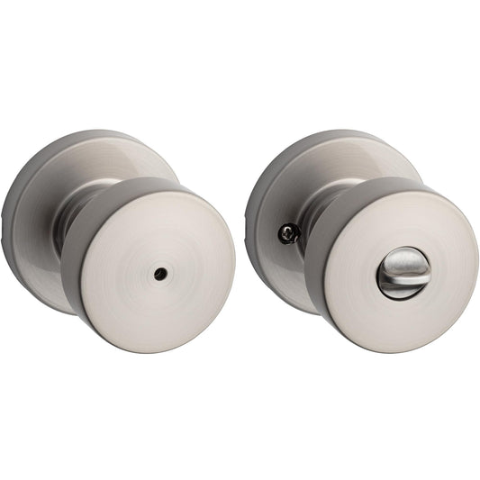 Kwikset Pismo Privacy Door Knob Satin Nickel
