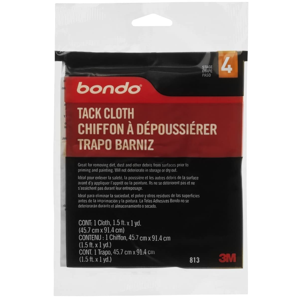 3M Bondo Tack Cloth 1.5 ft x 1 yd (813)