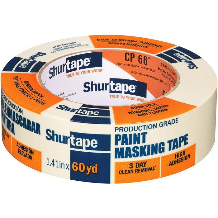 Shurtape CP 66 Masking Tape 1.41" x 60 yds 2-Pack