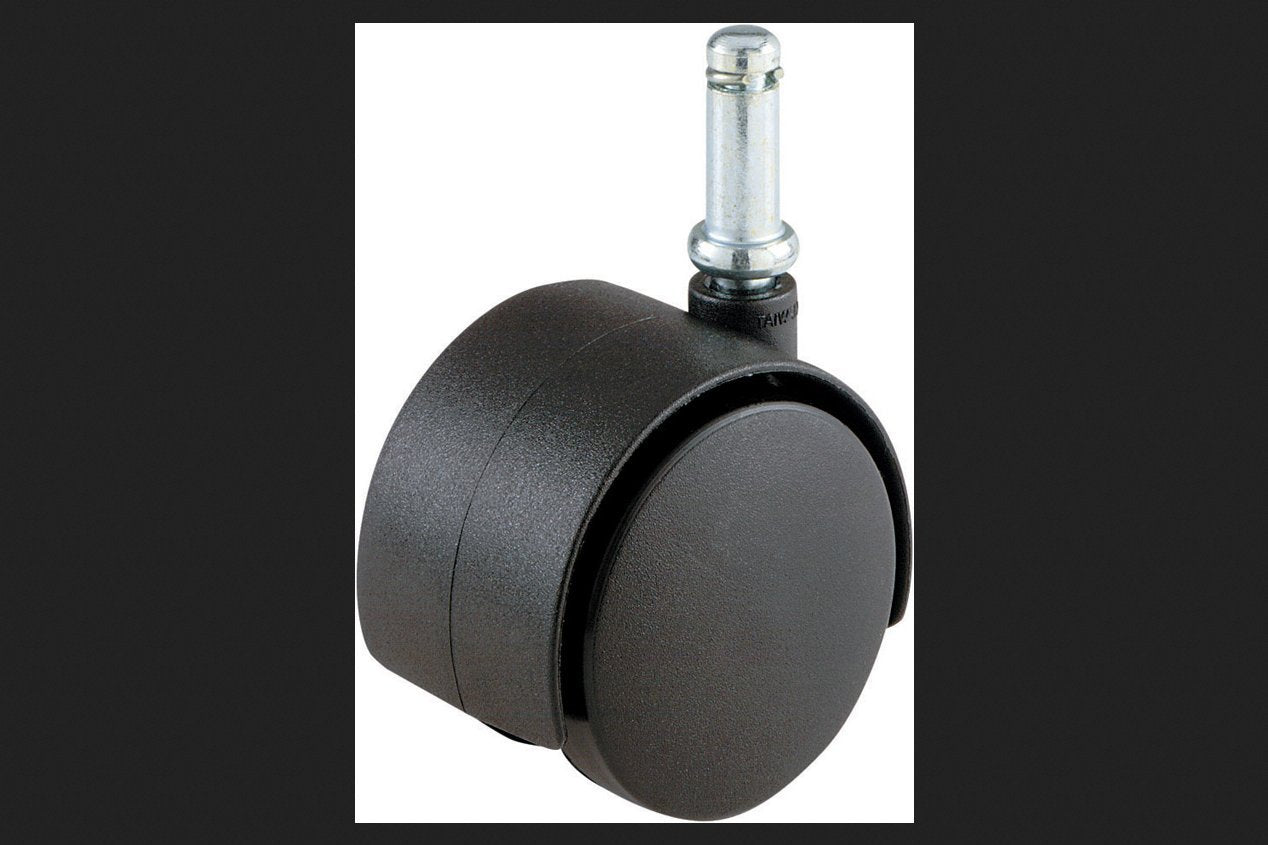 Shepherd Hardware 9673 2-Inch Office Chair Caster, Twin Wheel, 3/8-Inch Stem Diameter, 75-lb Load Capacity