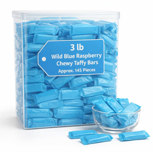 Laffy Taffy Candy, Blue Raspberry Flavored, Individually Wrapped Candy (145 Pieces)