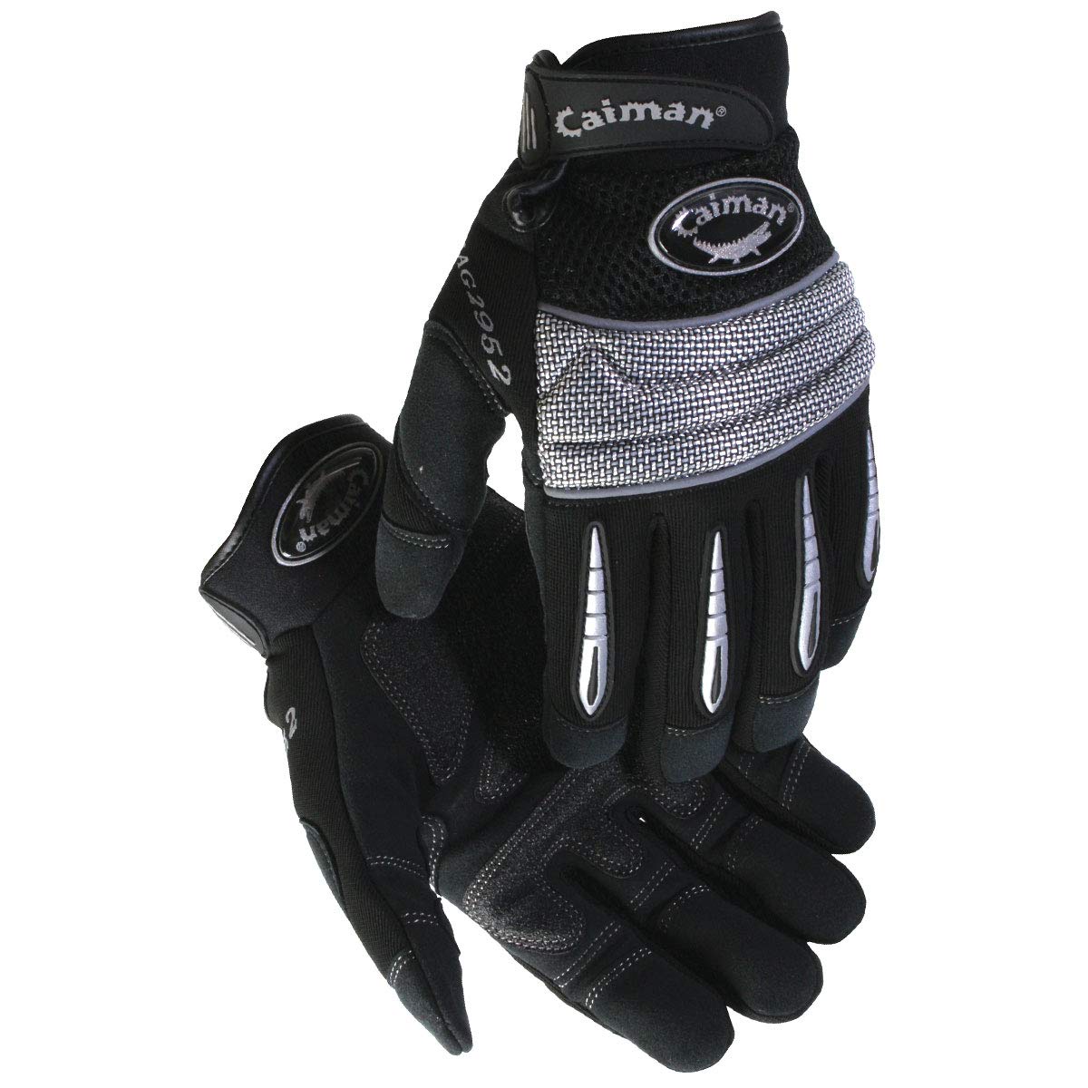 Caiman Synthetic Leather Work Gloves 2952 XL Black