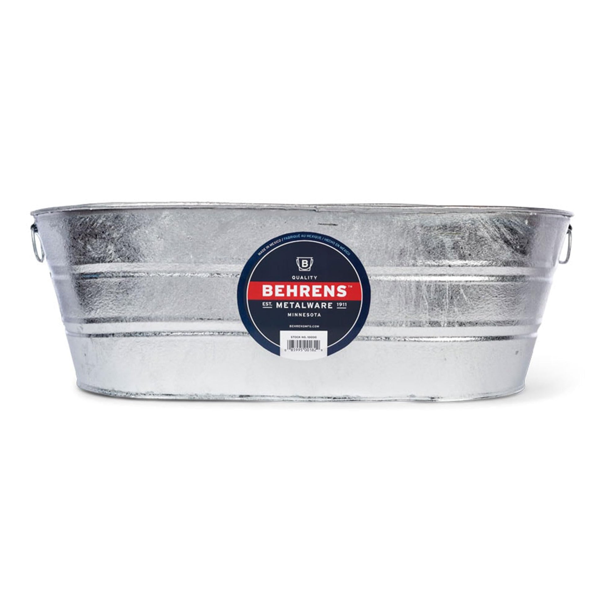 Behrens 16 Gallon Galvanized Oval Tub