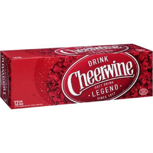 Cheerwine Cherry Soft Drink 12oz (12-Pack)