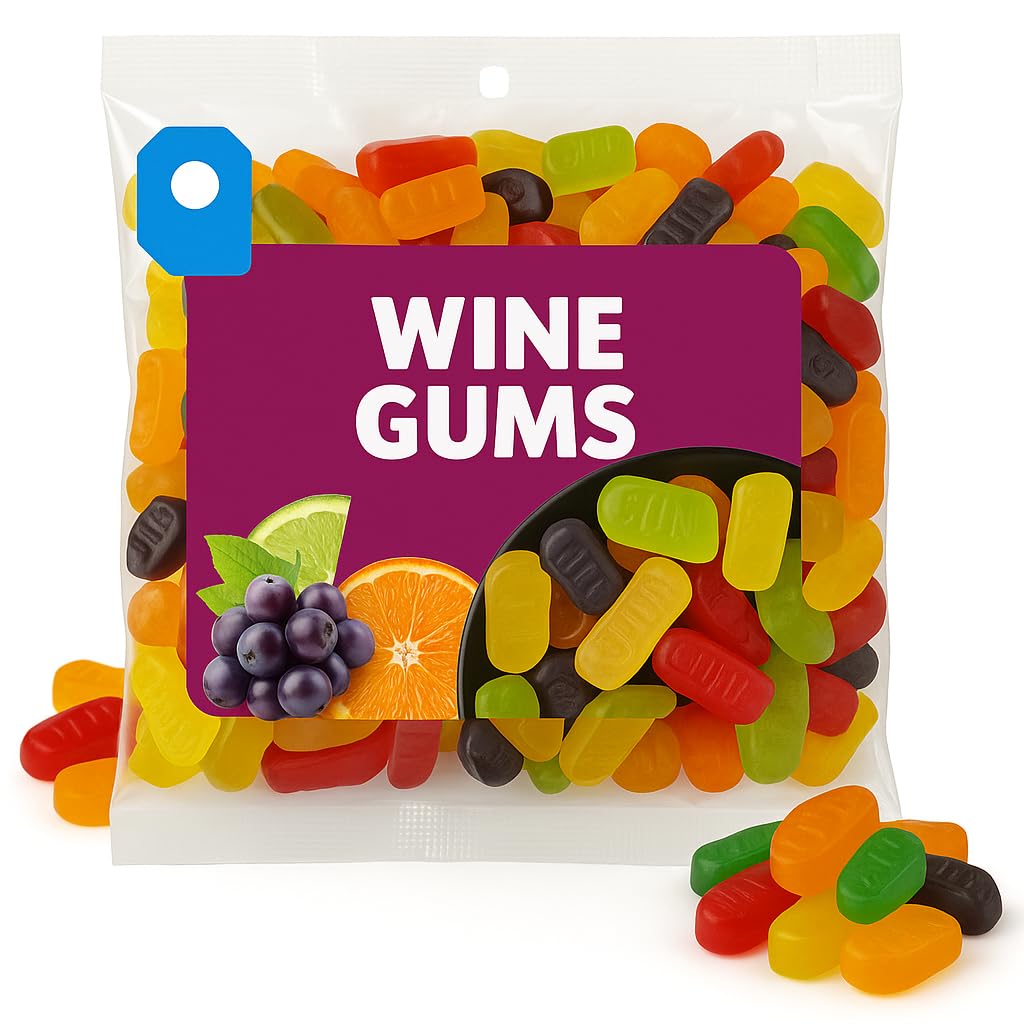 Gustaf's Wine Gums - 2.2lb Bag - Wine Flavored Candy - Gourmet Gummies for Adults - Gummies Candy Treat