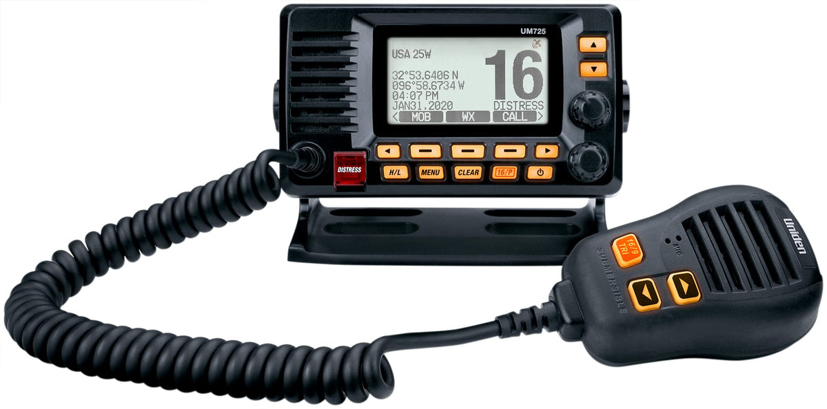 Uniden UM725BK Marine VHF Radio 25W