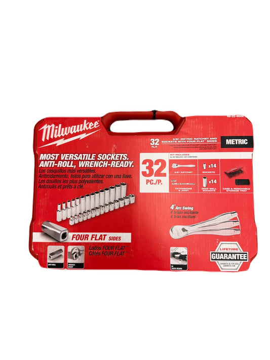 Milwaukee MLW-48-22-9508 3/8" Drive 32pc Socket Set