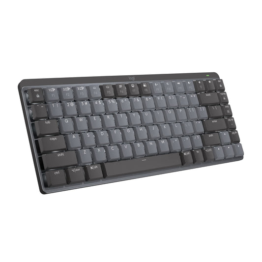 Logitech MX Mechanical Mini Wireless Illuminated Keyboard, Tactile Quiet Switches, Backlit, Bluetooth, USB-C, macOS, Windows, Linux, iOS, Android, Metal