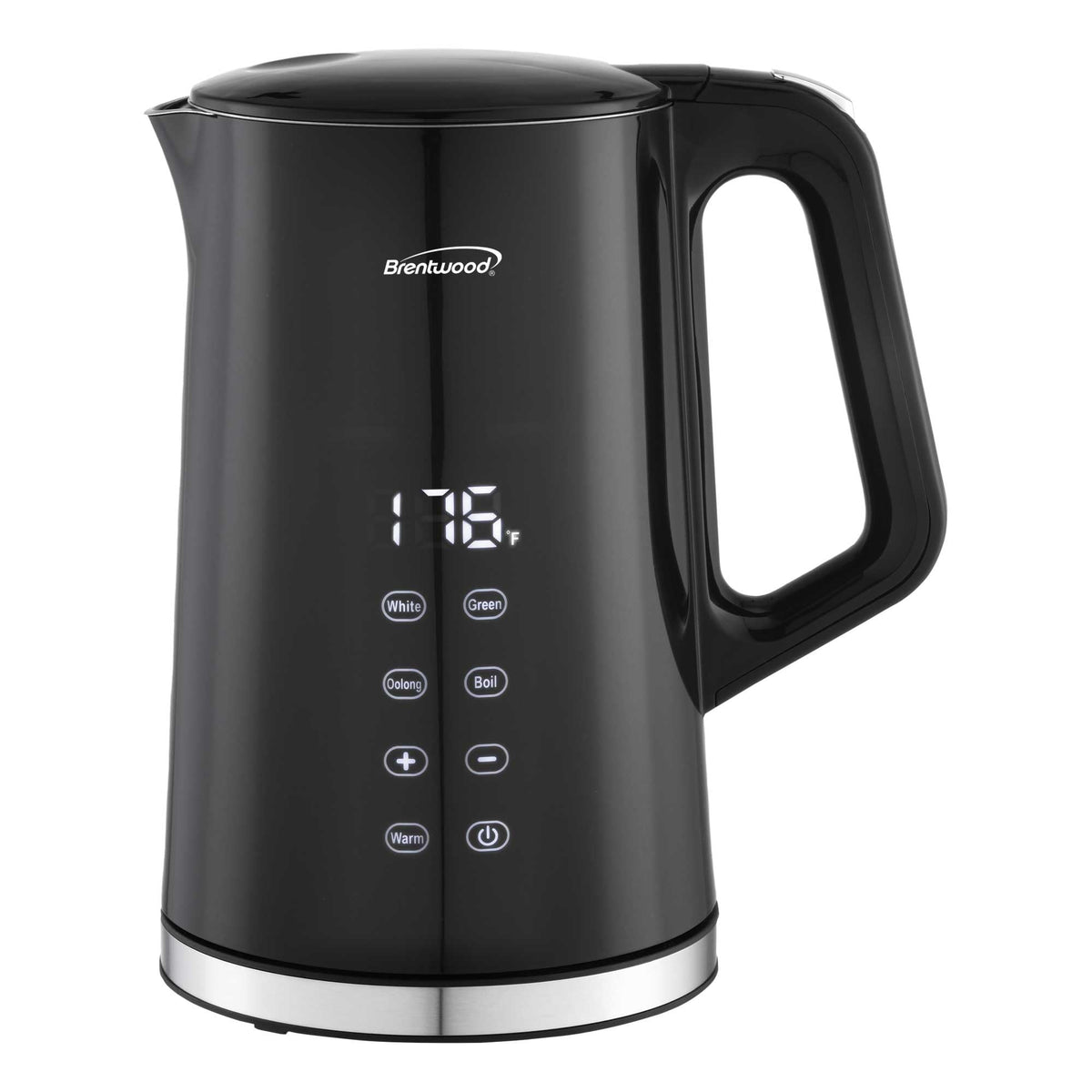 Brentwood 1.7L Digital Kettle 1100W Black