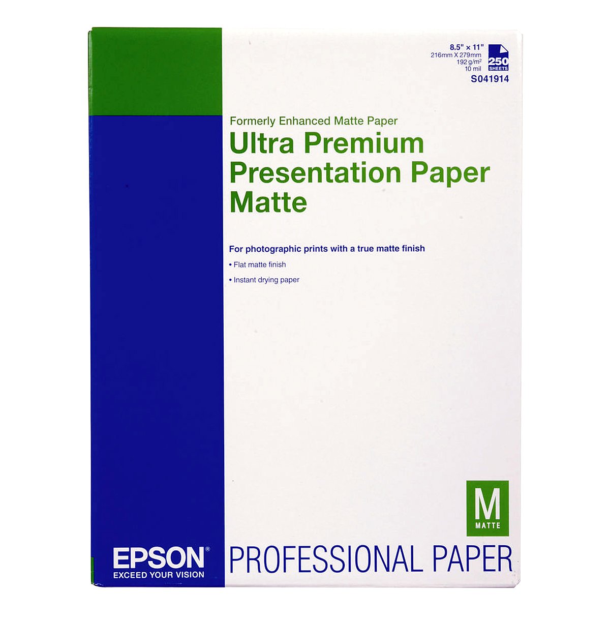 EPSON Enhanced Matte Paper 8.5x11in 250 Sheets