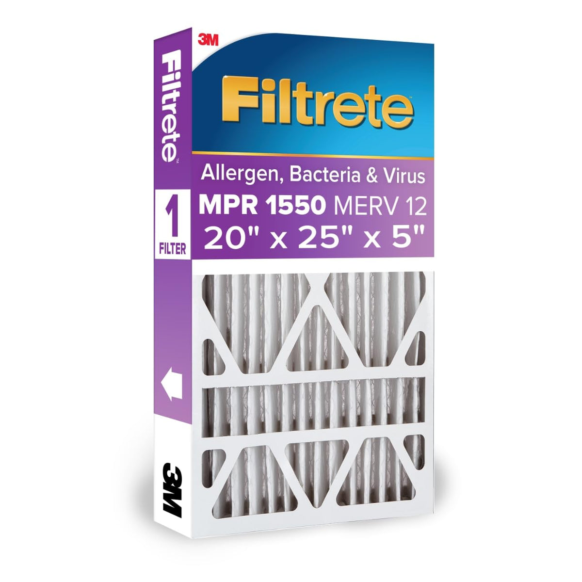 3M Filtrete Air Filter DP Pleat 20x25x5in