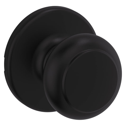Kwikset Cove Passage Door Knob 92001-604 Matte Black