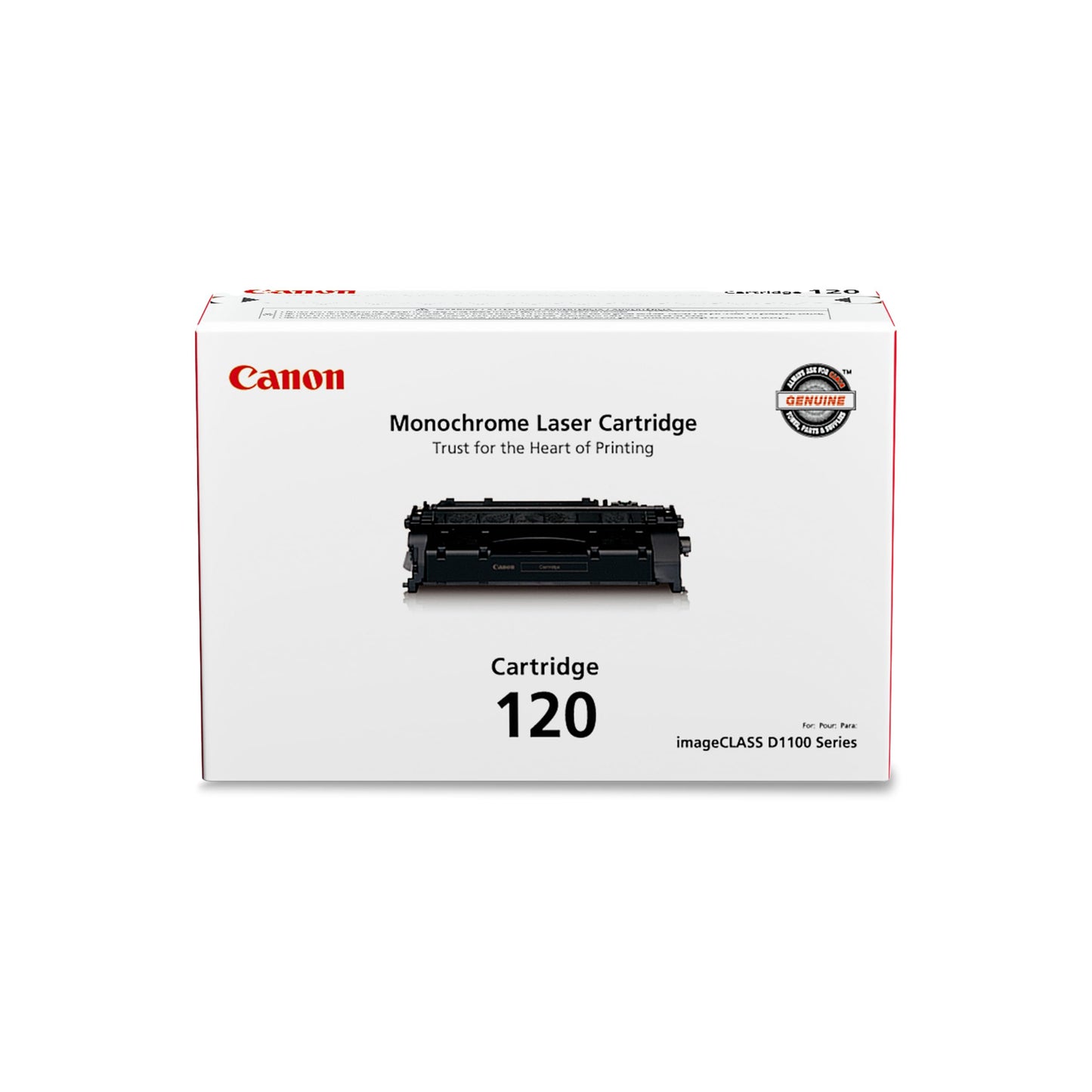Canon CARTRIDGE120 Toner Cartridge for D1100 Series, Black-in Retail Packaging