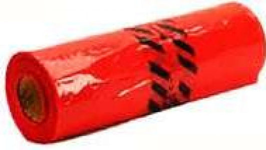 Warp's Red Safety Flags 18" x 18" -500 per Roll