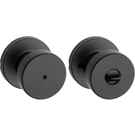 Kwikset Pismo Interior Privacy Door Knob Matte Black