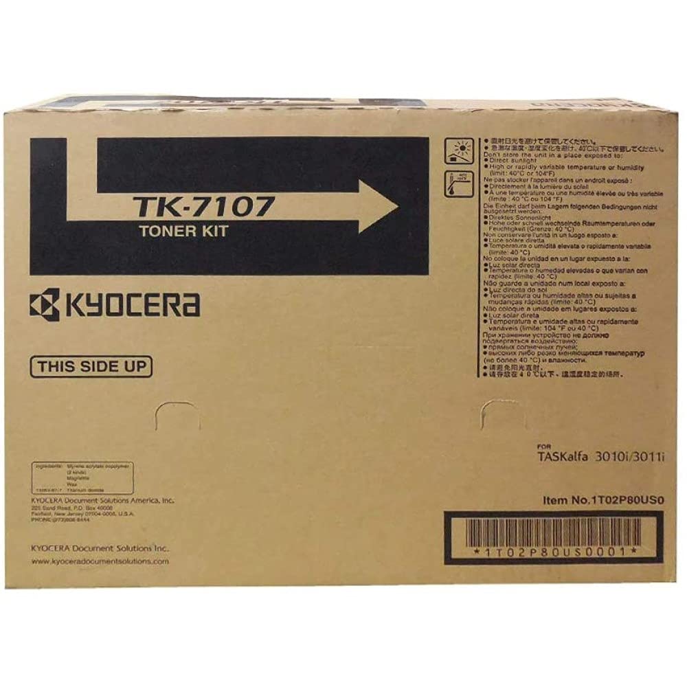 Kyocera TK-7107 Black Toner Cartridge Standard Yield Micro Smartoners Cloth