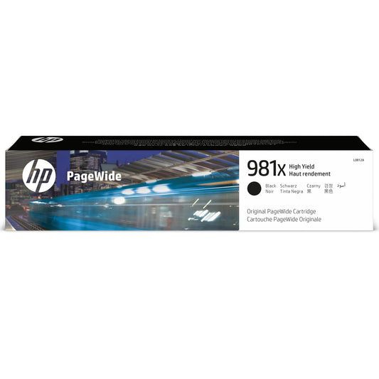 HP 981X High Yield Black Original PageWide Cartridge, L0R12A