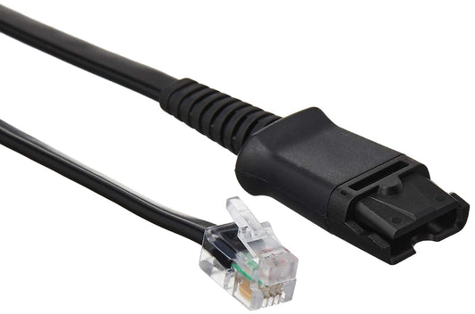 Plantronics U10P-S Headset Cable, coil cord to QD modular plug