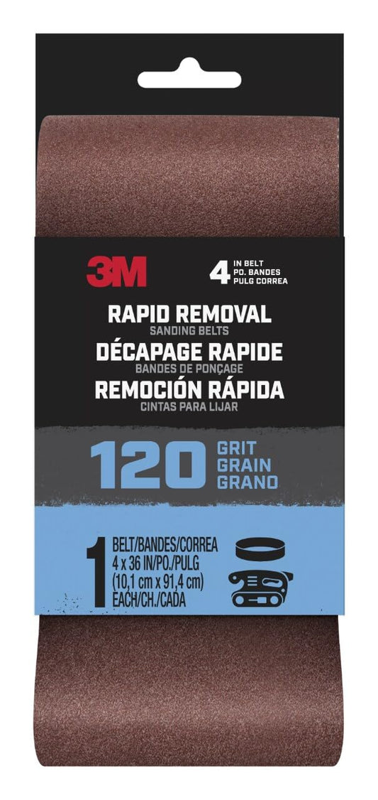 3M Rapid Removal Sanding Belt 4x36
