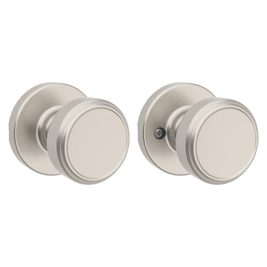 Kwikset Maven Interior Passage Door Knob Satin Nickel